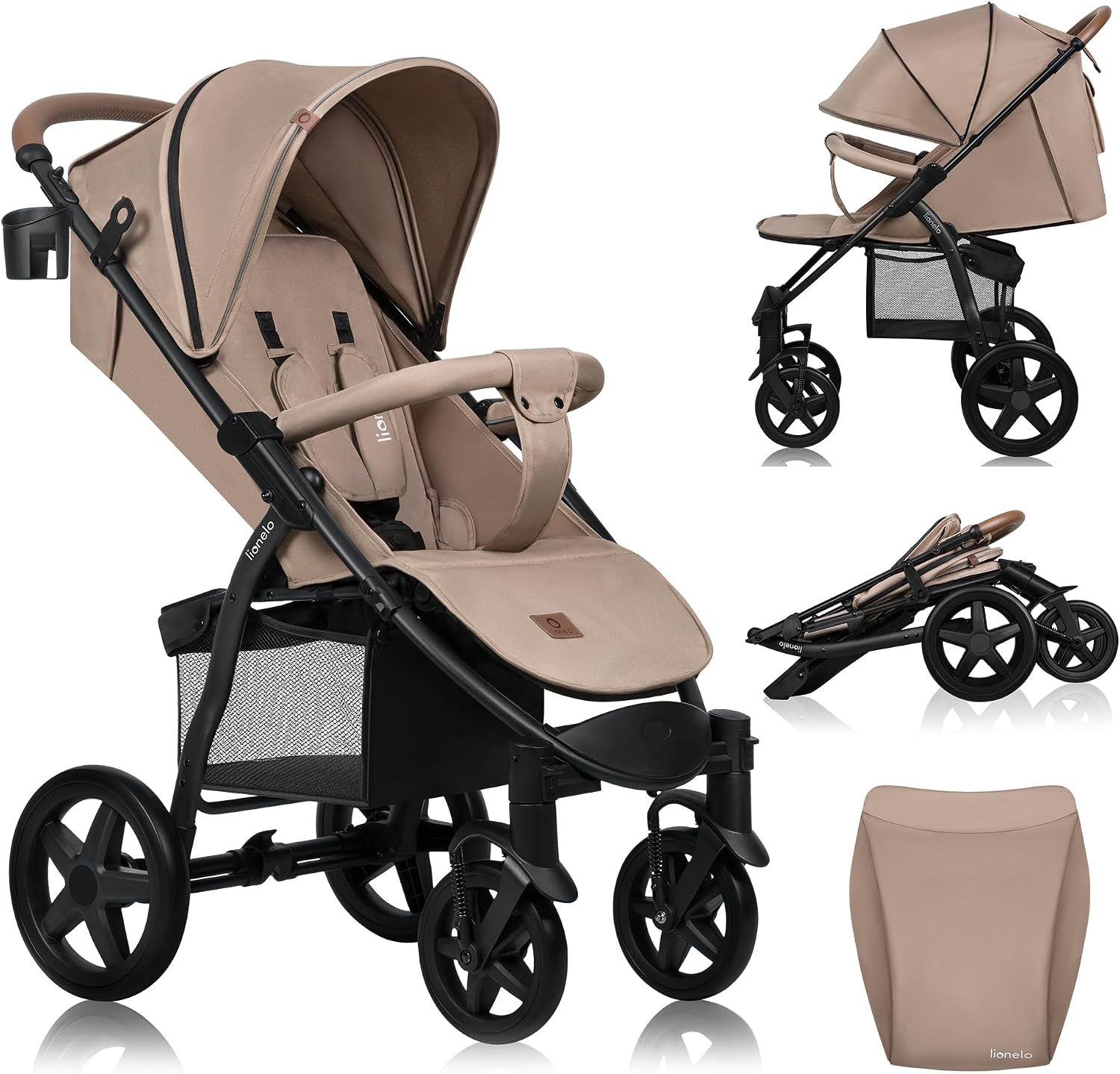 LIONELO Annet Passeggino Leggero Pieghevole Reclinabile fino a 22 kg