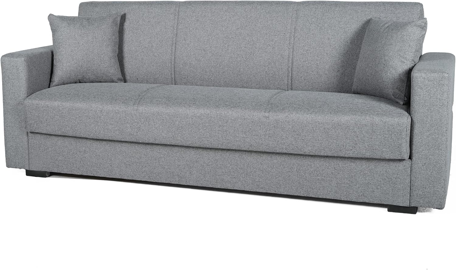 Arredo Stock Divano letto moderno Afrodite (Grigio, 3 posti) 212x80x87 cm