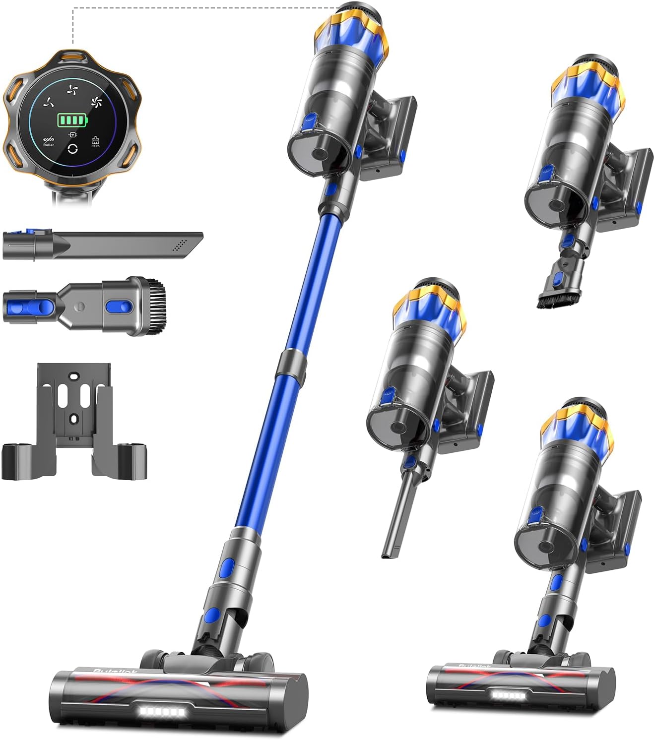 aspirapolvere senza fili 55KPa/650W/70Min Per Animali/Pavimenti/Tappeti