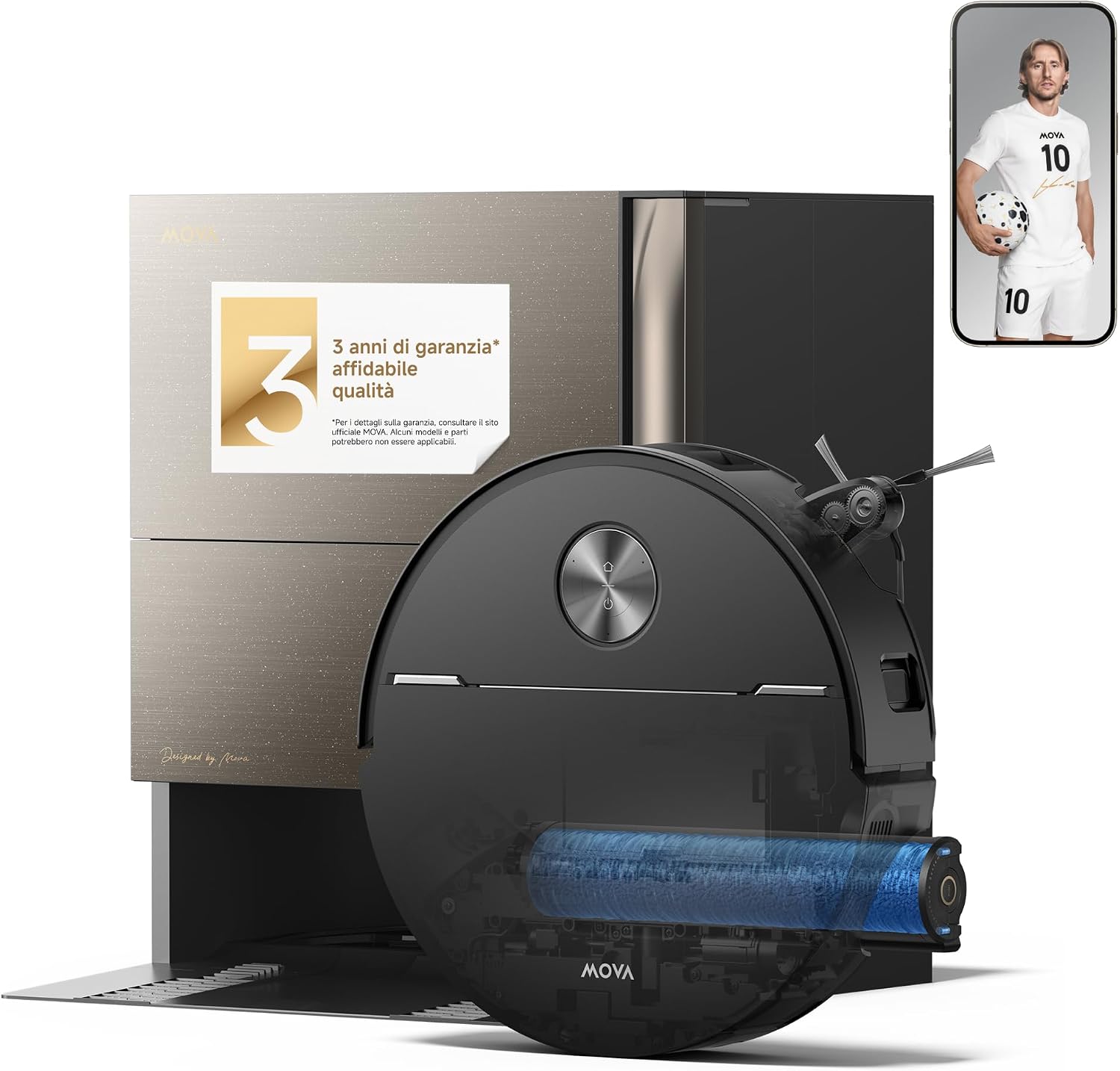 MOVA Z70 Ultra Roller Complete Robot Aspirapolvere Powered by Dreame
