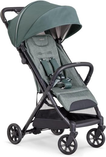Inglesina Passeggino leggero Quid 2, fino a 22kg, Compatto, Ottimo per Aereo, Elephant Grey, Verde