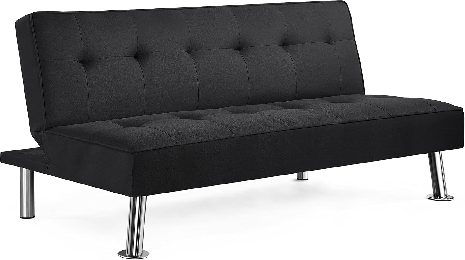 Divano Letto Imbottito a 2 Posti Convertibile in Letto 105°-180°