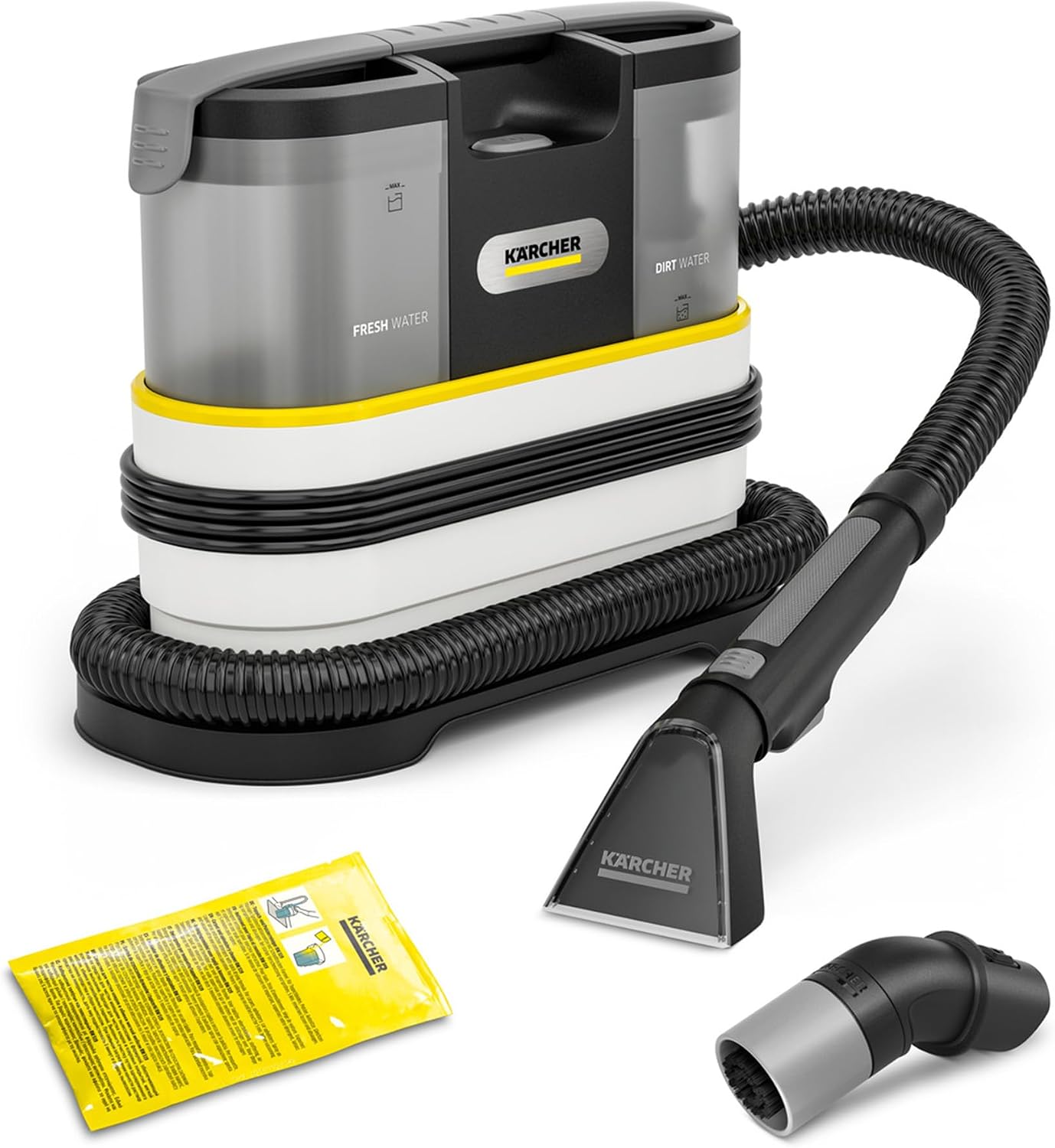 KÄRCHER Lavatappeti Smacchiatore SE 2 Spot Care, potenza assorbita: 450 W, serbatoio acqua pulita: 1,5 l, superficie: 2,89 m², peso: 4,2 kg, bocchetta poltrone, ugello per macchie, detergente RM 519