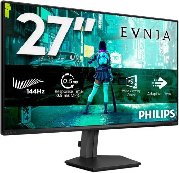 Philips Gaming Monitor 27M2N3200NF 27 pollici, , 1920x1080, FHD, 144Hz, IPS Panel, 0.5ms MPRT, , (HDMI1x 1.4 DP 1x 1.4) Adaptive Sync, HDR10, G-Sync Compatible, Grigio Scuro