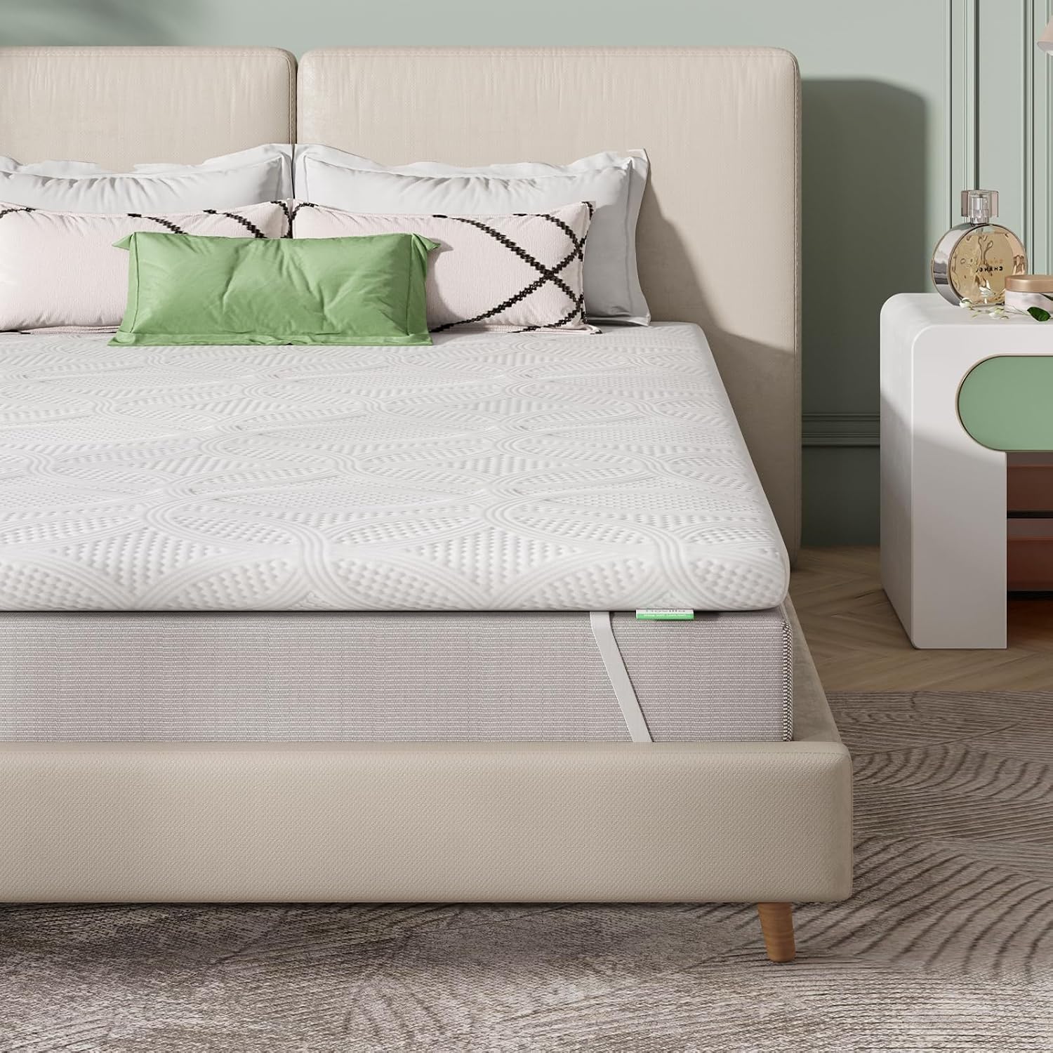 Novilla Topper Matrimoniale 160x200 Memory Foam e Schiuma Traforata 7.5cm