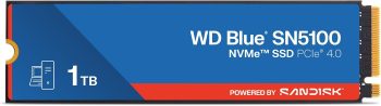 WD Blue SN5100 NVMe SSD 1TB (Fino a 7.100MB/s velocità di lettura, M.2 2280, PCIe Gen 4.0, nCache 4.0, Tecnologia SANDISK 3D CBA NAND, Acronis True Image, clonazione e migrazione) POWERED BY SANDISK