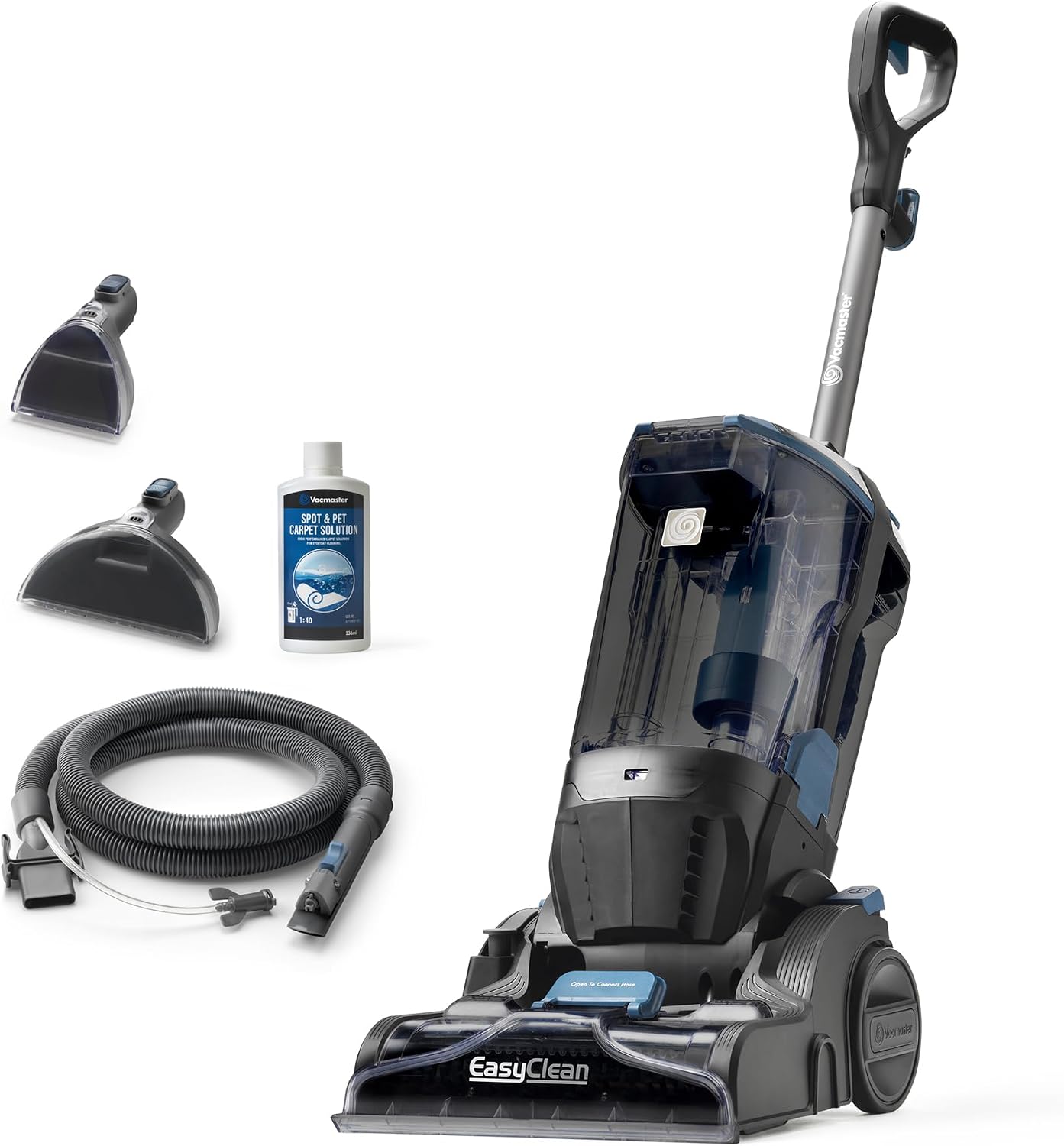 Vacmaster Lavatappeti lava tappezzeria, Ideale per Pulisci Scale, divano, Sedili Auto, Moquette e Tappeti, lava divani e aspira acqua