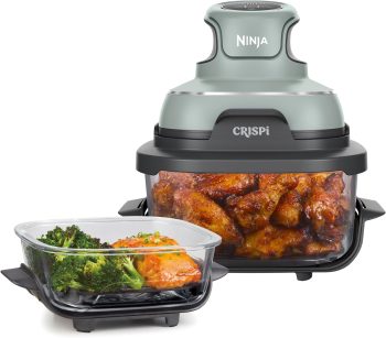 Ninja CRISPi, Friggitrice ad Aria Portatile, 3,8L, 4 in 1, Verde