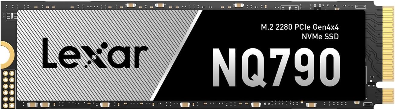 Lexar NQ790 1TB SSD Interno PCIe 4.0 M.2 2280 PCIe Gen4x4 NVMe 1.4 Lettura fino a 7000 MB/s Unità a Stato Solido Interna per Carichi di Lavoro Intensi