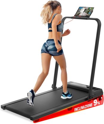 YM Tapis Roulant Salvaspazio 12 e 14 km/h, MARCHIO ITALIANO, Elettrico, Pieghevole, Telaio rinforzato, Programmi, Compatto per Casa e Ufficio, Your Move GARANZIA e ASSISTENZA ITALIA, Mod. 2026