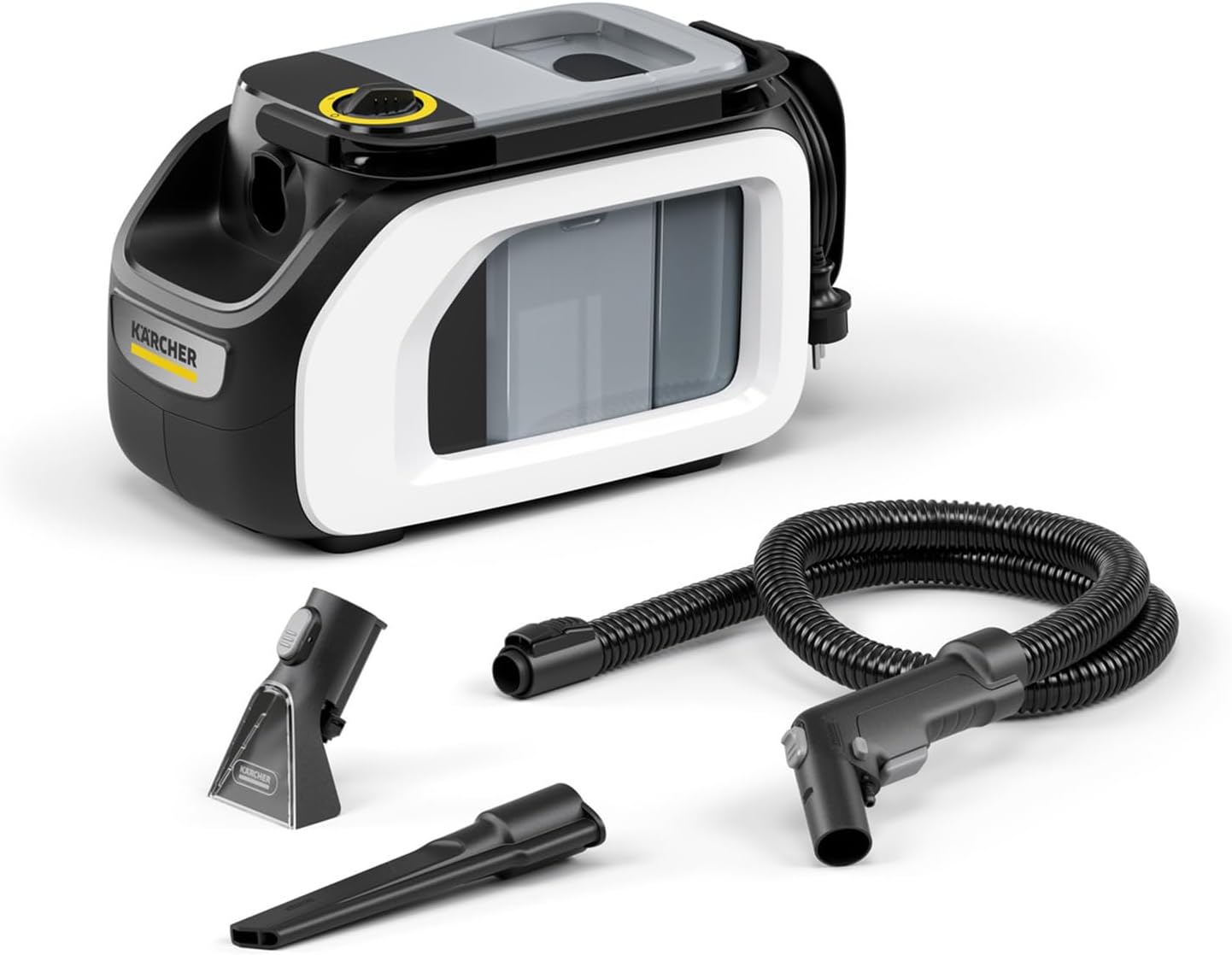 KÄRCHER Lavatappeti Smacchiatore SE 3 Compact, serbatoio acqua pulita: 1,7 l, peso: 4,1 kg, per Tessuti, Moquette, Auto Tappezzeria, Divani e Imbottiti, con bocchetta tessuti e pavimenti