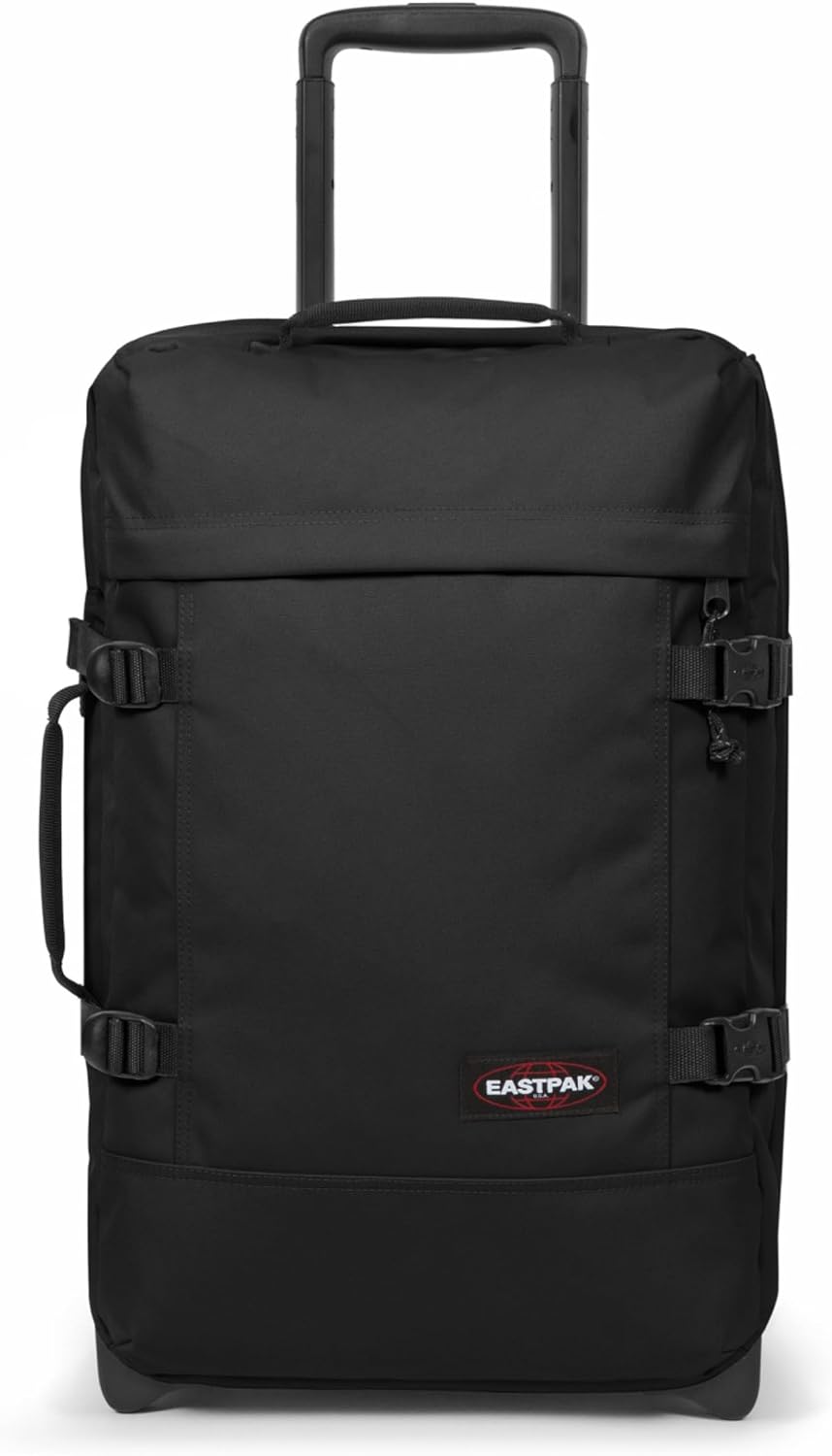 Eastpak Tranverz S Trolley Cabina 42L (51 x 32,5 x 24 cm), valigia bagaglio a mano con ruote, resistente e leggera, doppio scomparto, manico telescopico e TSA lock - BLACK
