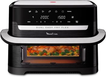 Moulinex Dual Easy Fry Flex, Friggitrice ad Aria 9L, EZ9228