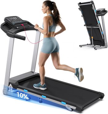 Cardirun Tapis Roulant Elettrico Pieghevole 3.5 HP con Cardiofrequenzimetro