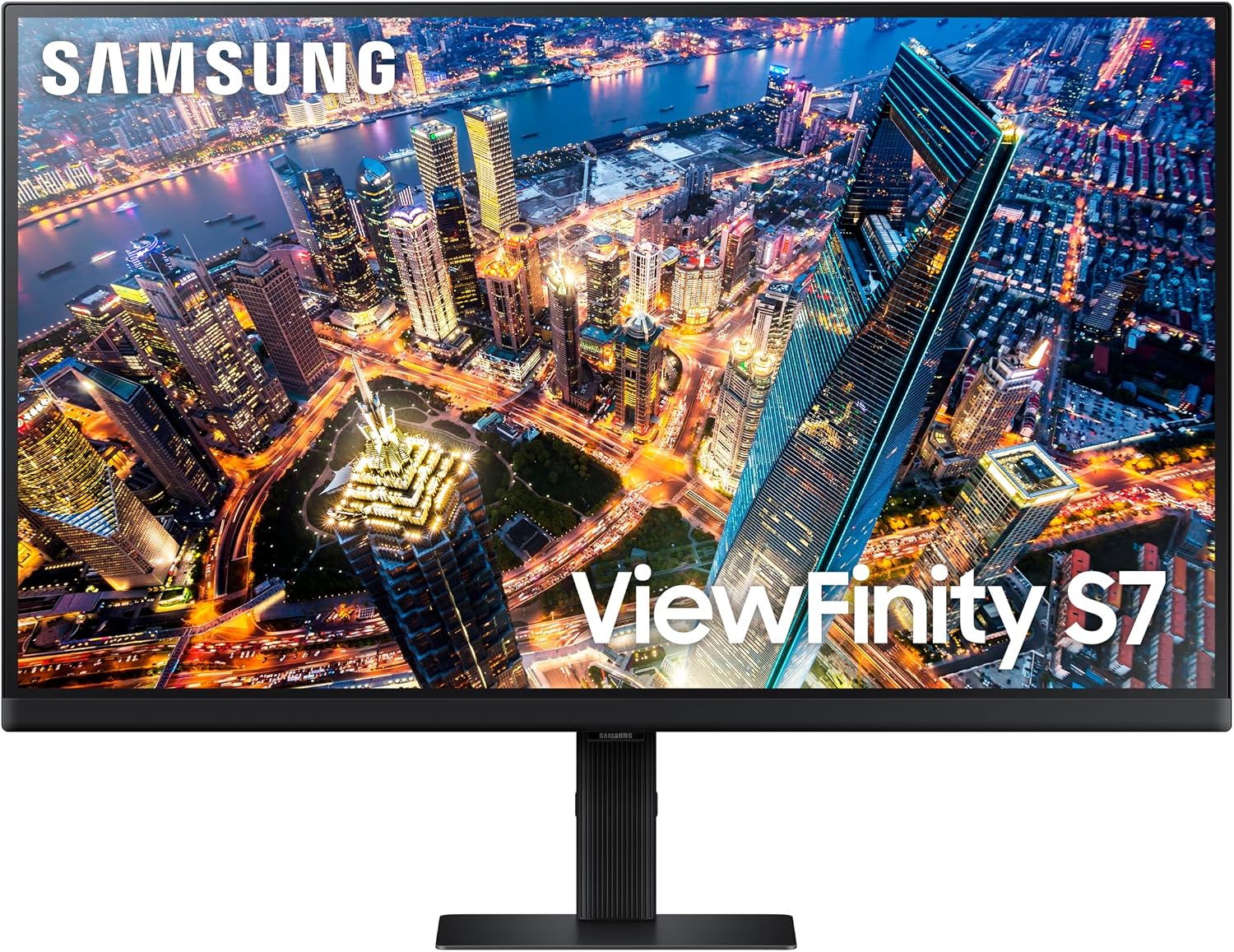 Samsung Monitor ViewFinity S7 (S27D702), Flat, 27'', 3840x2160 (UHD 4K), HDR10, 60Hz, 5ms, HDMI, Display Port, Ingresso Audio, PIP, PBP, Easy Setup Stand