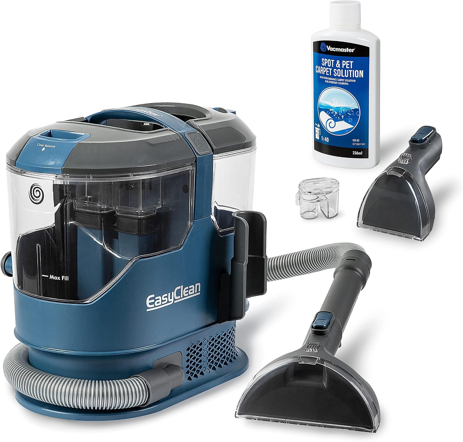 Vacmaster SCA0801 Lavatappeti Detergente per Tappezzeria & Macchie | Aspirapolvere umido e secco Potenza detergente Per divani, tappeti, tappezzeria, automobili | 800 W