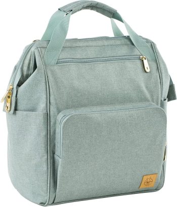LÄSSIG Zaino per pannolini con accessori Borsa per pannolini Borsa Fasciatoio/Goldie Backpack, menta