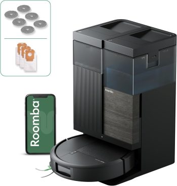 iRobot Roomba® Plus 576 Combo robot aspirapolvere lavapavimenti, 25.000 Pa