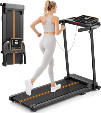 Tapis Roulant, Salvaspazio Elettrico Tapirulan, Pieghevole da Casa, Tapis-roulant Magnetico Walking Pad Treadmill for Home, Use Scrivania Tappeto Palestra Portatile Motore 10 KM/H