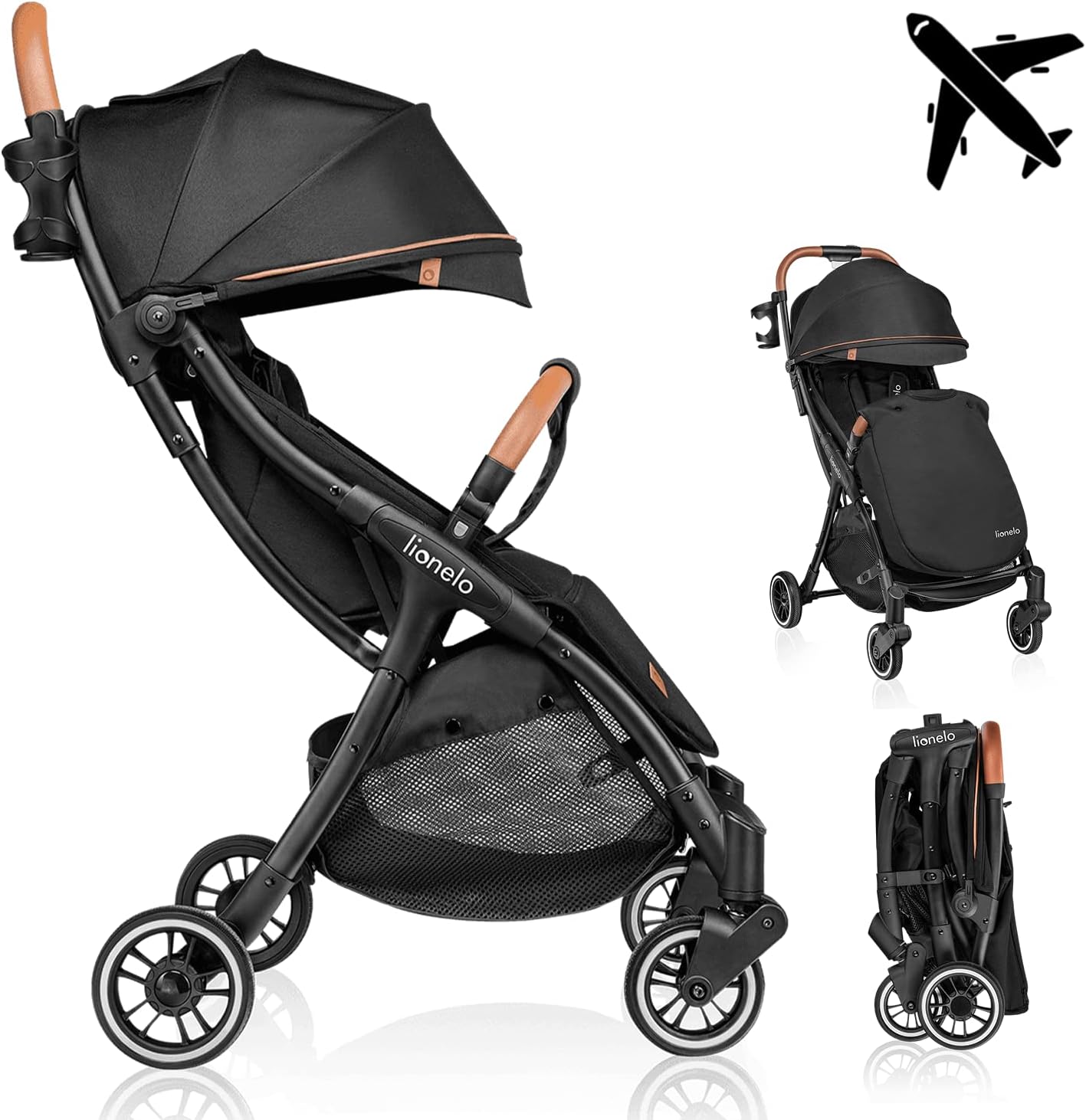 LIONELO Julie One Passeggino Leggero e Pieghevole dalla Nascita a 22 kg