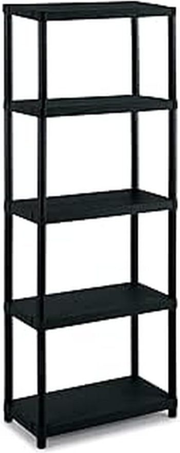 Terry - Scaffale 3060 S-5, Scaffale Modulare a 5 Ripiani, da Interno ed Esterno, in Plastica, 60x30x174 cm