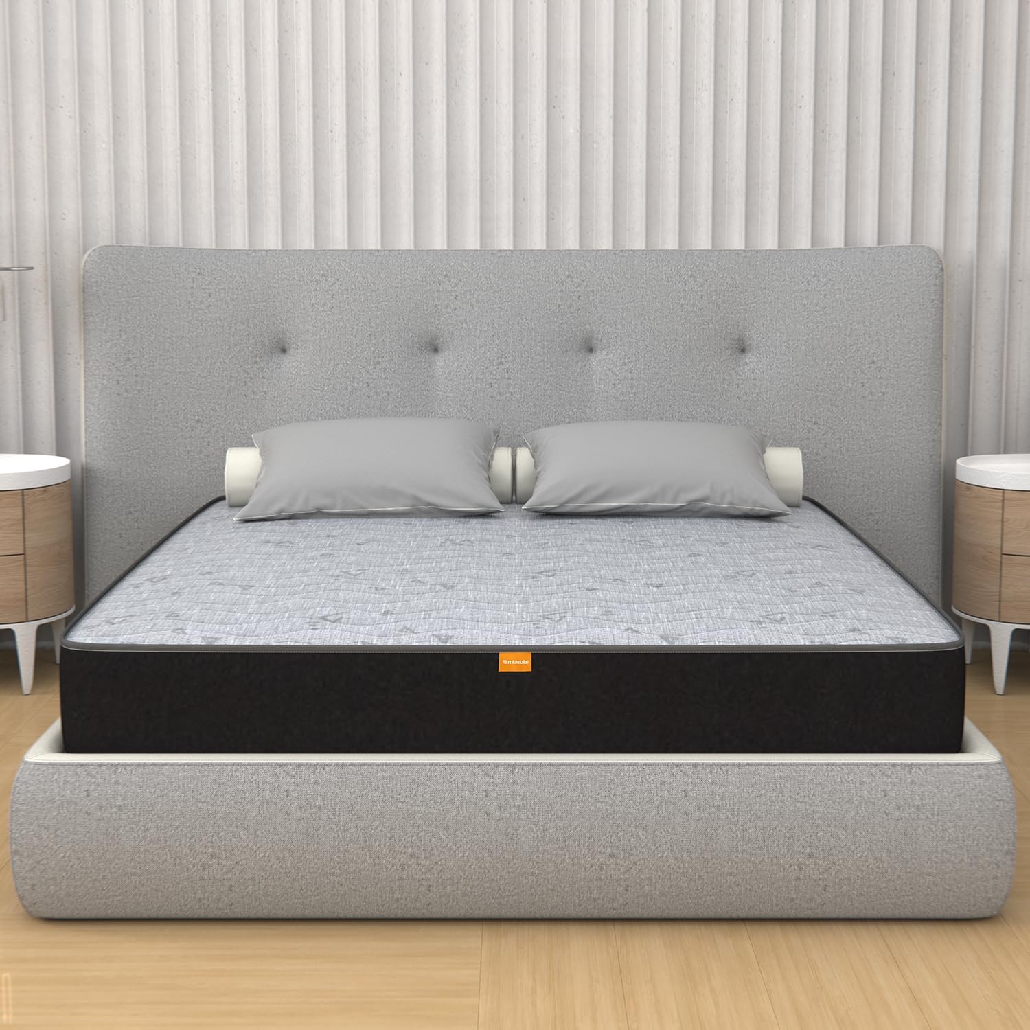 MiaSuite Materasso Memory Matrimoniale 160x190 cm, Alto 20 cm, Ortopedico, Automodellante, Traspirante e Antiacaro, Anallergico, Ergonomico, Dispositivo Medico - Made in Italy - Fiocco