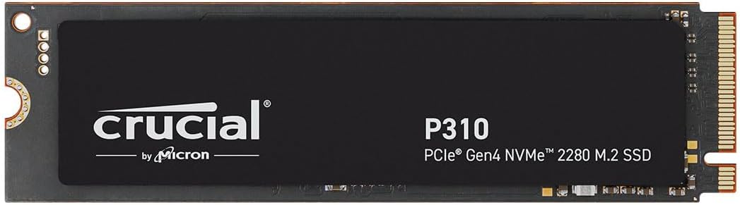 Crucial P310 SSD 500GB PCIe Gen4 NVMe M.2 2280, fino a 6.600 MB/s, Compatibile con Notebook e PC Desktop, Hard Disk Interno - CT500P310SSD801